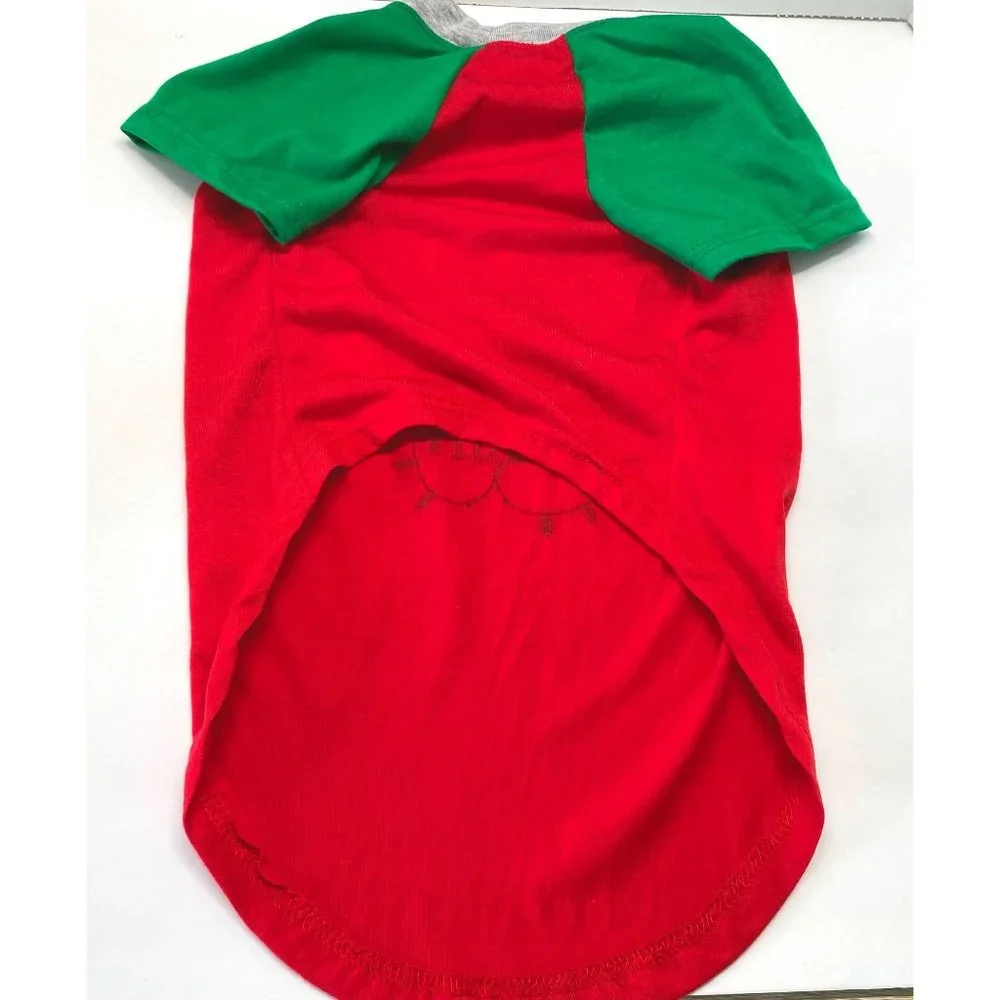Dog Christmas Costume Red Shirt Size Large Dear Santa I Can Explain NWT